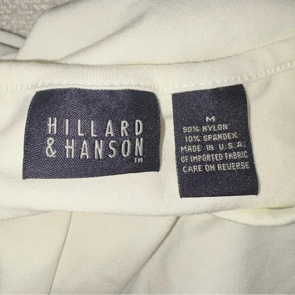 Hillard & Hanson White Crewneck Short Sleeve Tee - Picture 2 of 4